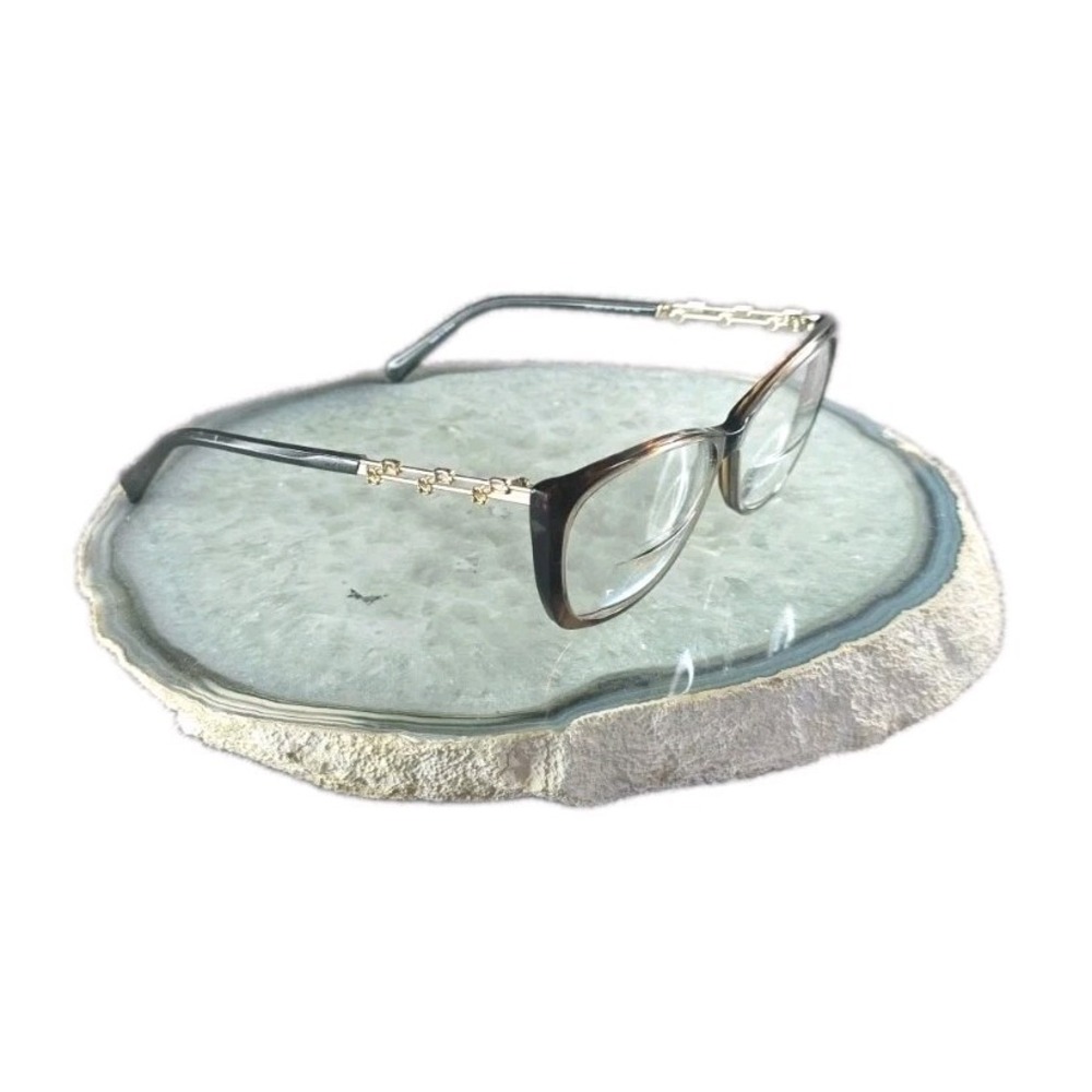 Swarovski Eyeglasses Frame SK 5383 047 Dark Brown Gold Crystal Temples 54-14-140